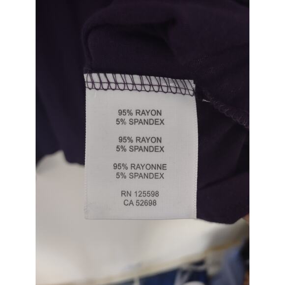 Ellen Tracy Purple Lightweight Turtleneck Top Size 3X Classic Basic - Picture 4 of 6